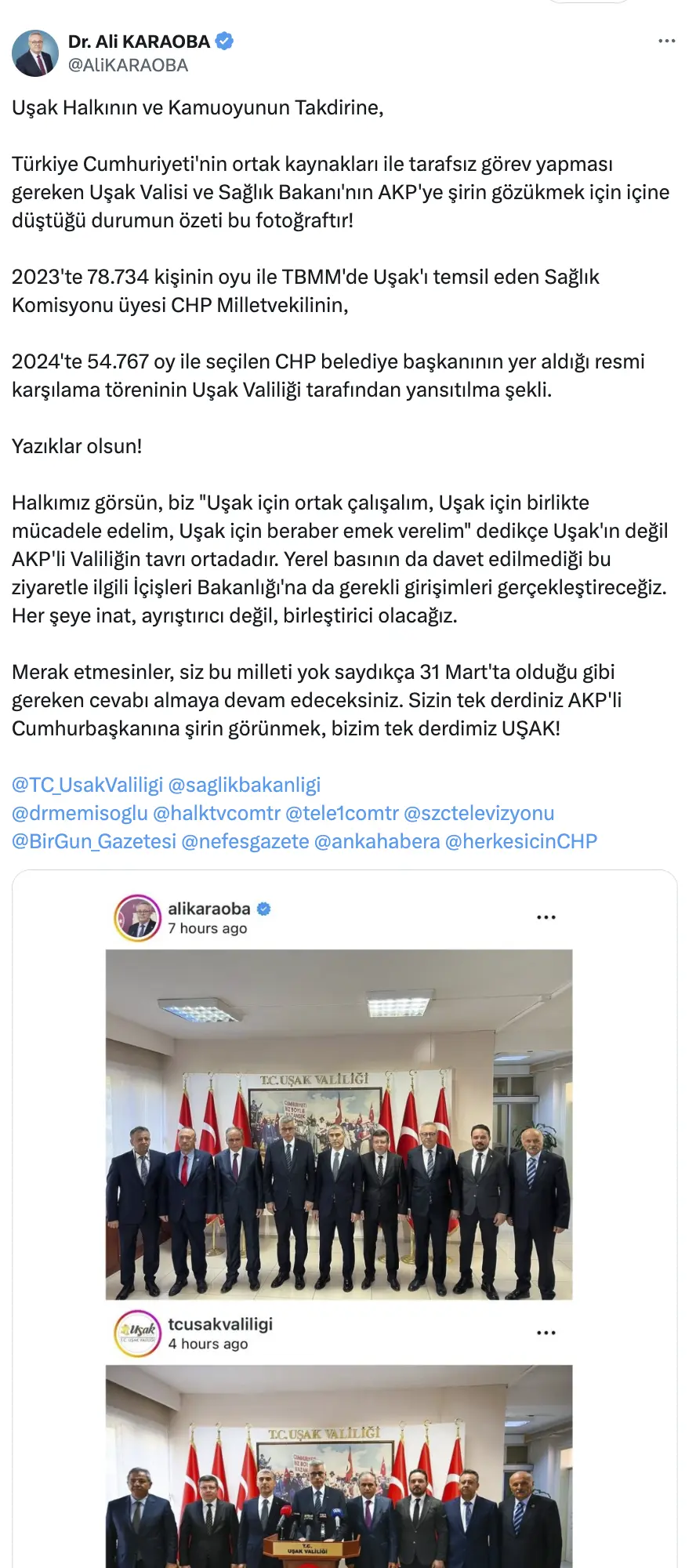 Ali Karaoba Sitem Uşak Valiliği 2