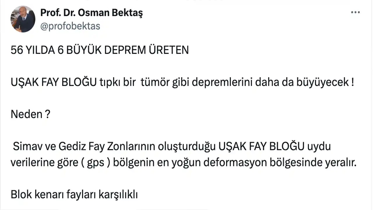 Osman Bektaş Uşak Deprem1