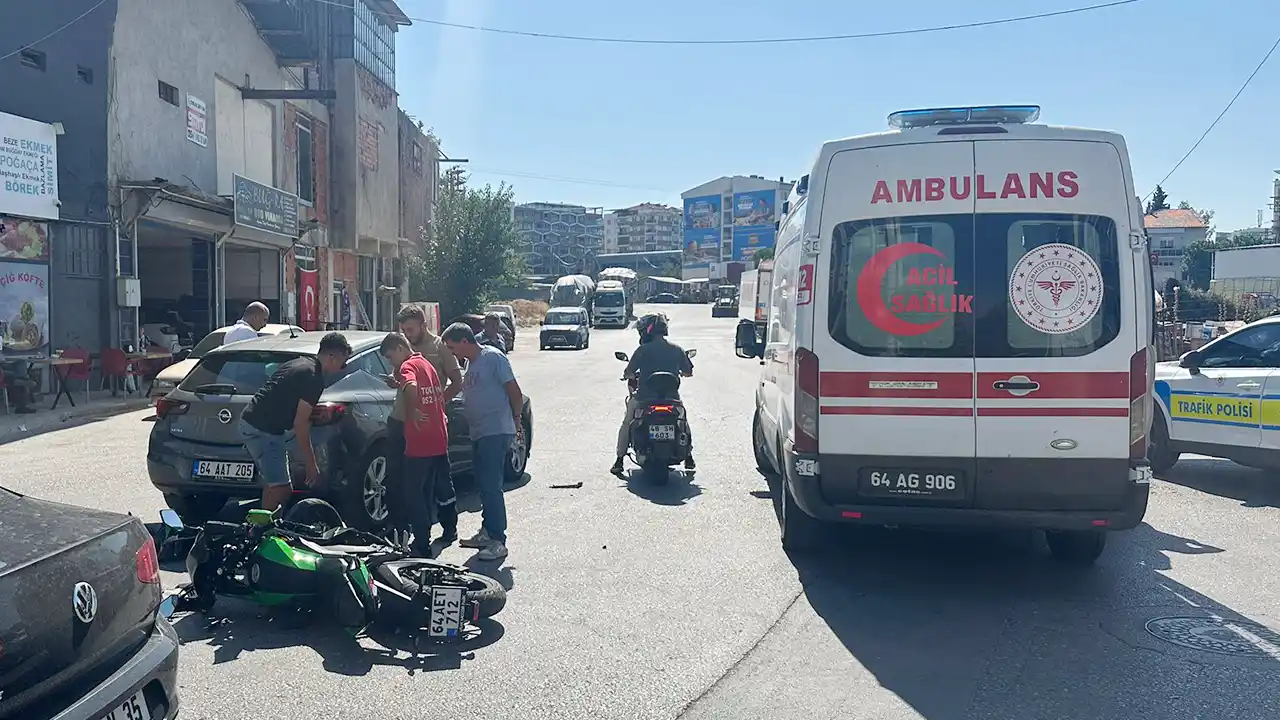 Uşak Motosiklet Kaza Yaralı1