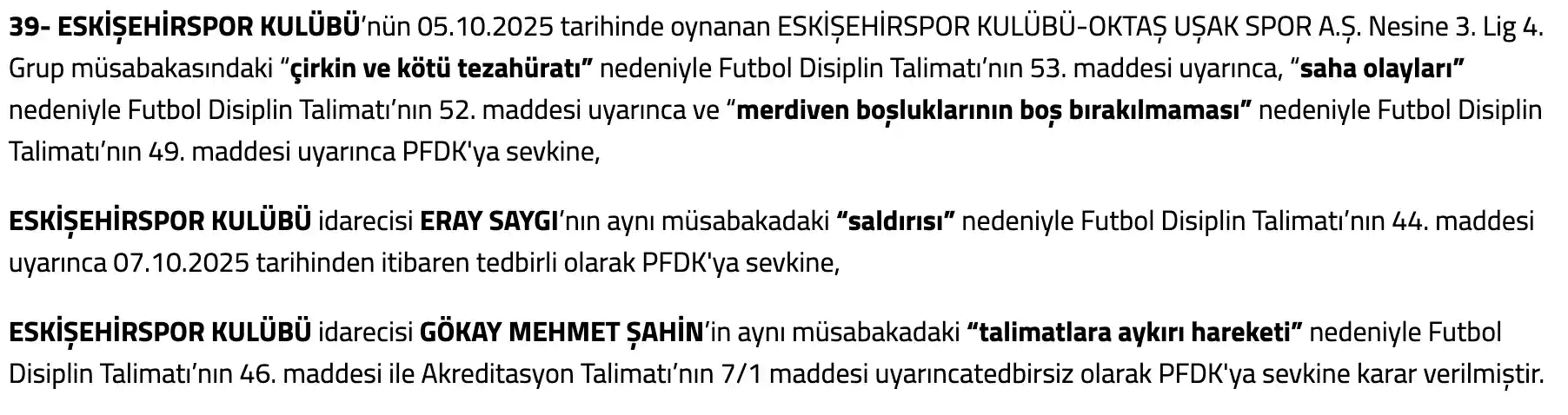 Eskişehir Pfdk Sevk