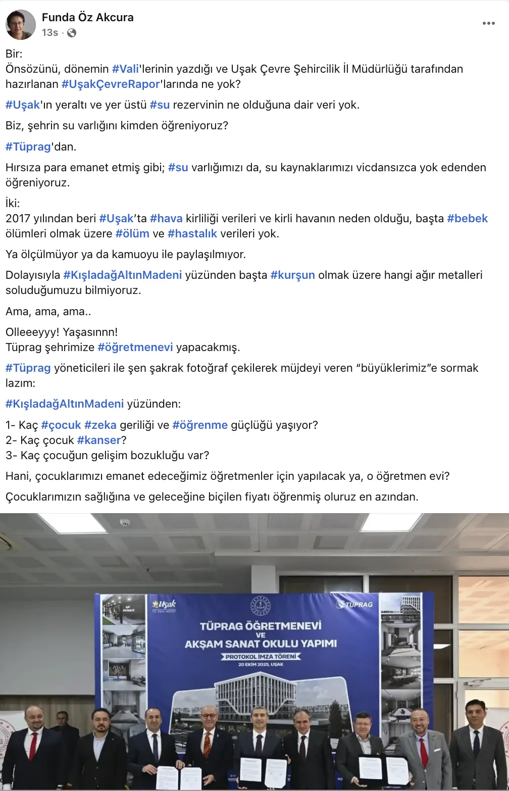 Funda Öz Akcura Tüprag Maden Öğretmeni 1